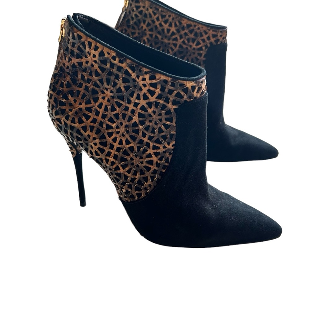 Alexandre Birman Women’s Python & Black Suede Ank… - image 3